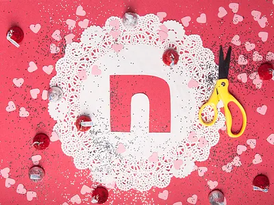 February calendar doily february hearts logo valentine valentines valentines day