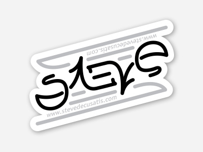 Steve Ambigram ambigram ambigrams bw design flip lettering rotate steve type typography