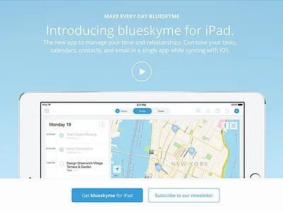 bsm Video app calendar ipad productivity startup todo ui ux website
