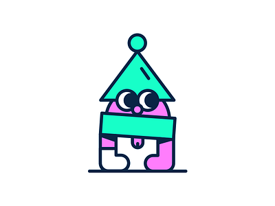 DIKI animation app character color cute game happy illustration kids streetwear