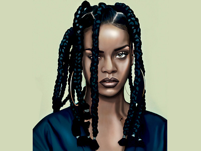 Rihanna ID magazine cover illustration 90s cover illustration nineties rihanna