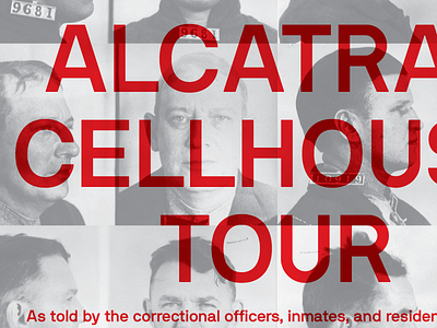 Doing Time alcatraz package design walking tour