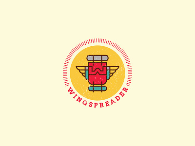 Wingspreader adventure adventure logo backpack bangalore brandrasa illustrative india logo shylesh travel travel blog travel logo fun logo