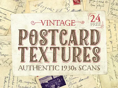 24 Free Vintage Postcard Textures free postcard scans textures vintage