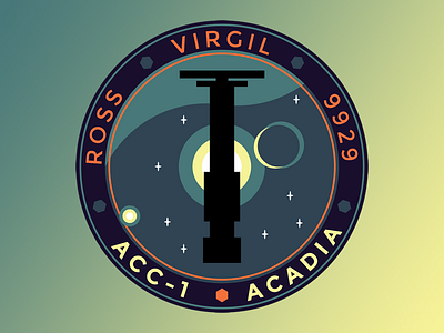 Acadia: Mission Patch acadia emboidery illustration illustrator james erwin patch rome sweet rome sci fi space