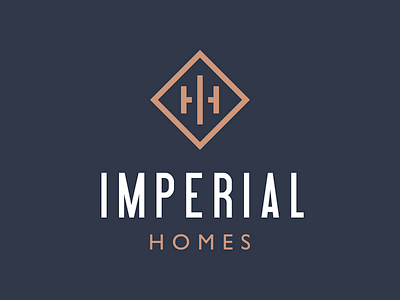 Imperial Homes branding builder homes logo property developer