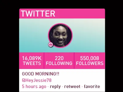 Twitter Widget design twitter ui ux widget