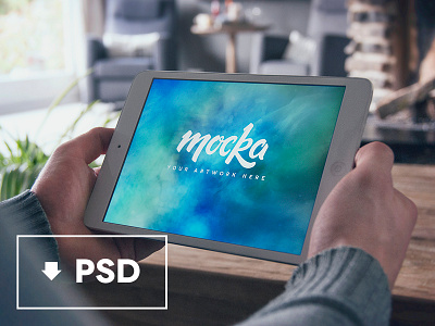 Mocka iPad Air Freebie air apple download free freebie high quality ipad mockup unique