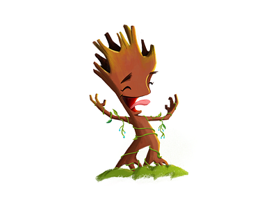 Baby Groot art disney fanart gotg groot guardians of the galaxy illustration