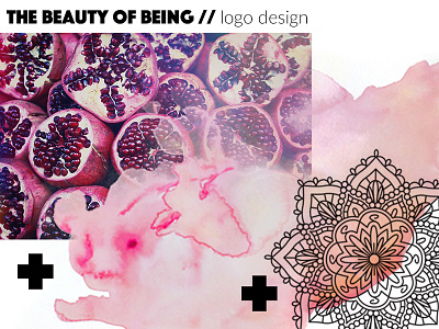 The Beauty of Being - Behance Update behance design logo mandala pomegranate portfolio typography update watercolor