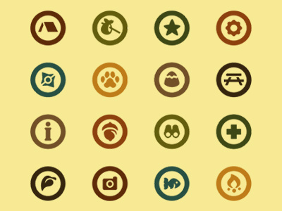 Take a Hike. camping hiking icon design illustration interactive design mobile app outdoors. web design