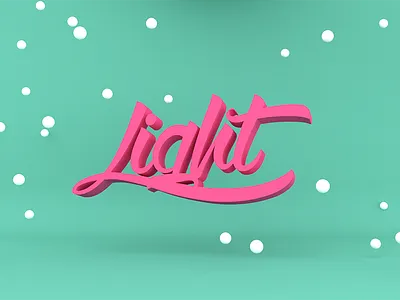 Fun Category Title 3d light pink typography