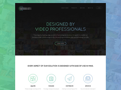 Video Professionals clean interface line icons modern video web website