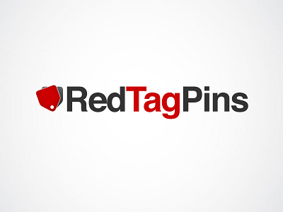 Red Tag Pins brand logo pins red tag