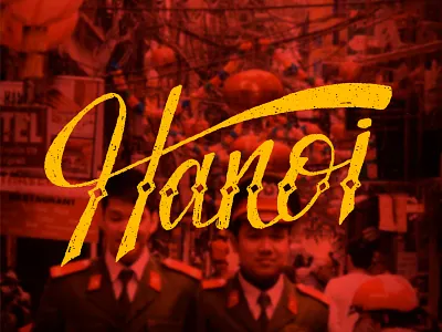 Hanoi hand lettering hanoi lettering typography