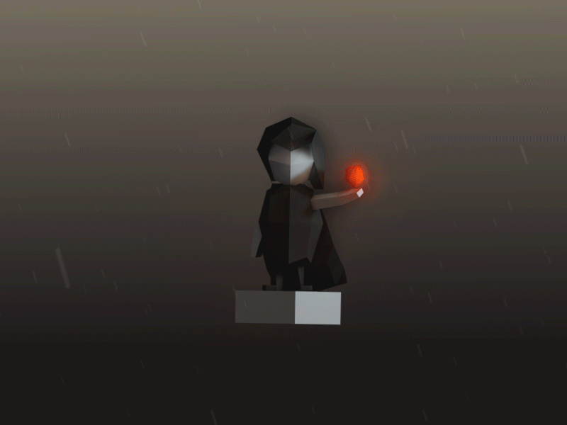 Low Poly Villain c4d gif low poly villain