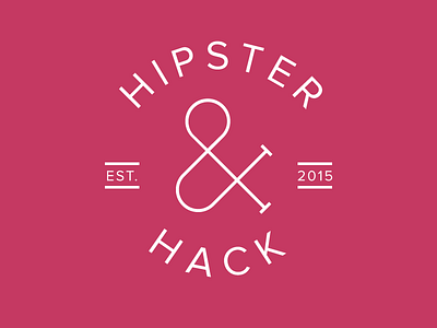 Hipster & Hack Logo ampersand crest podcast