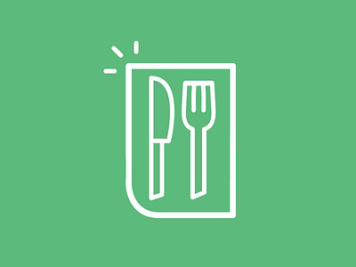 Dining Icon dining food fork knife napkin
