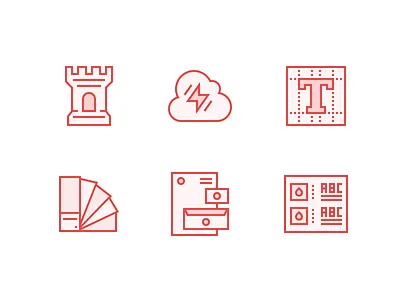 829 Brand Identity Icons 829 brand identity creative dan fleming design icon set