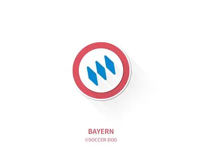Bayern badge bayern flat logo minimalist premier league soccer