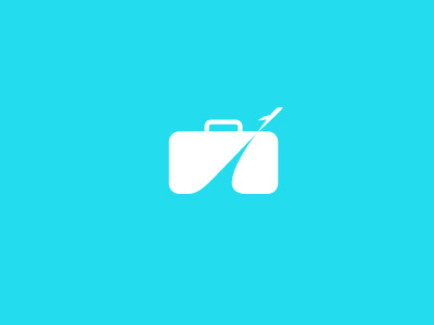 On The Move animal bag brand creative fashion flight graphic icon illustration logo mark travel