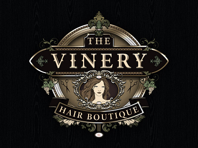 Vinery Update branding hair logo salon vintage