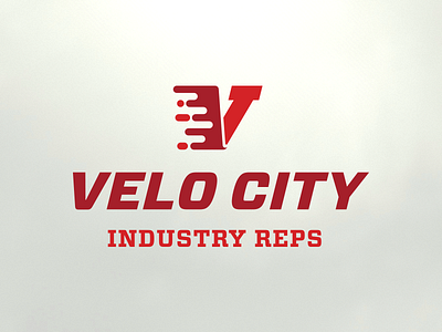 Velo City fast logo red speed sports