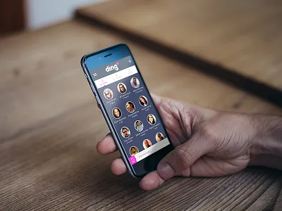 Ding.com app concept - screen 2 app concept contacts ding mobile rebound