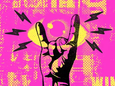 Rawk gigposter poster screenprint silk screen