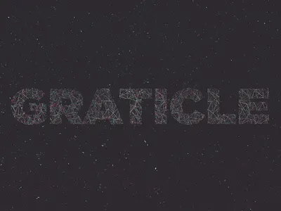 Constellation gotham neon sky space stars type typography
