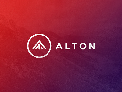 Alton Logo Design futuristic gradient logo mark symbol