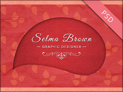 Retro Designer Business Card PSD Template branding business card design illustration photoshop print psd retro template texture typography vintage