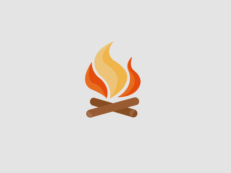 I'd rather be camping animation camping gif illustration vector