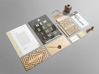 Stationery Dribbble branding graphic design identity stationery