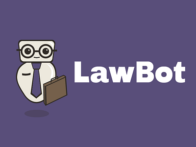 LawBot logo on purple