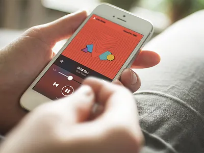 Ghostly Discovery Player flat ghostly iphone music player