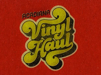 AVH 70s lettering retro swash