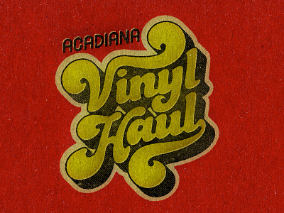 AVH 70s lettering retro swash