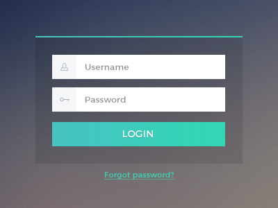 Login flat green login sign in ui