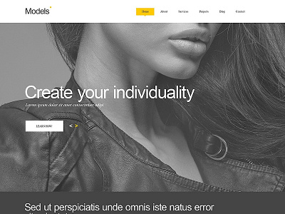 Model Agency Muse Template model agency template theme