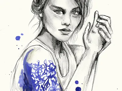 Fashion sketch eesteren fashion manouk model pencil sketch van