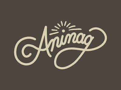 Aninag art branding design drawing identity lettering logo type typography work