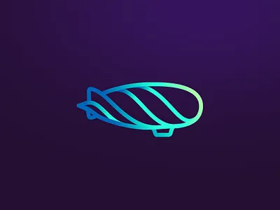 aership logo airship branding bulgaria colors design flight lines logo neon sofia