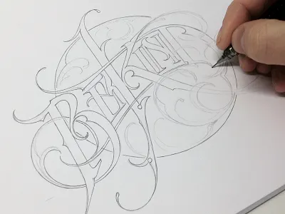 Be Kind bekind hand lettering pencil schmetzer sketch