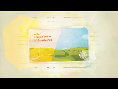 Butter / styleframe bright butter illustration packaging yellow