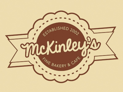 McKinley's. bakery brand mark branding cafe logo web design