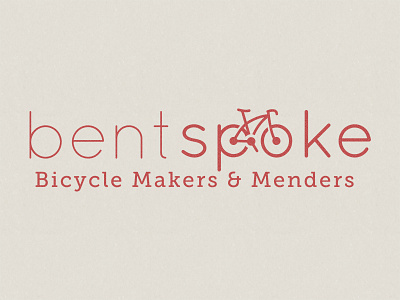 Bent Spoke arvo bicycle bike logo logotype quicksand sans serif