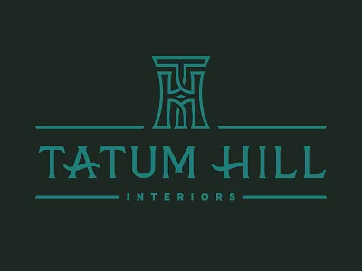 Tatum Hill Interiors branding furniture lettering logo type typography
