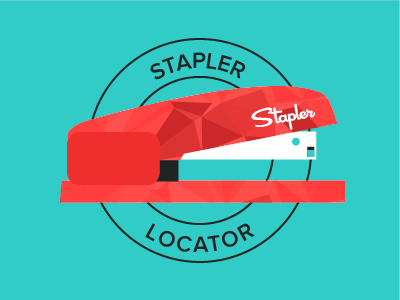 Have you seen my stapler? badge icon stapler