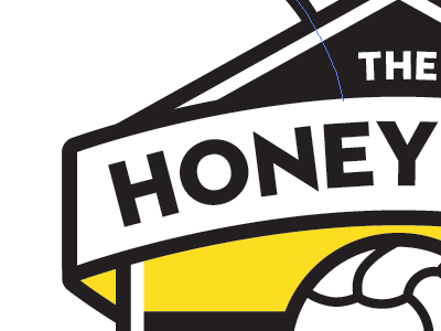 The Honey Bees FC football logo soccer wip